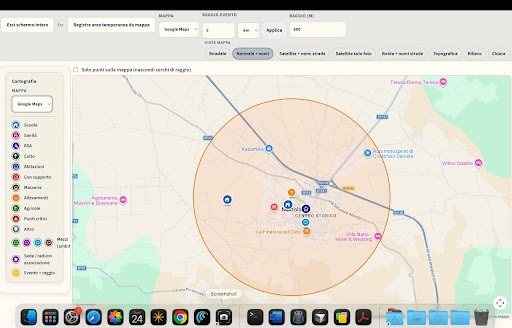 Anteprima tablet mappa operativa